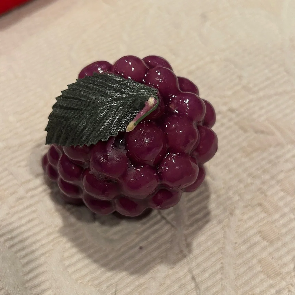 3/$30 SALE!! Fruit Shaped Candle Set in Gold & Red Box